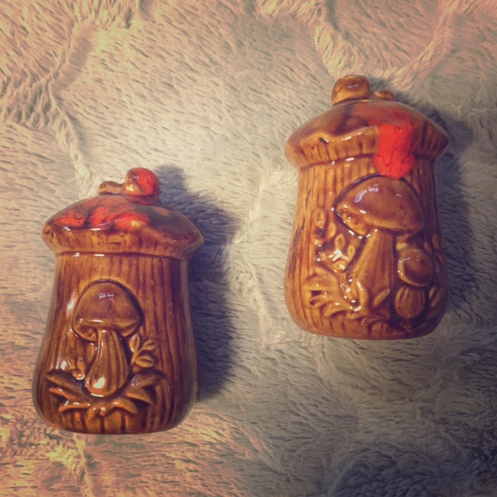 🎉3 for $15🎉Vintage Mushroom Salt and Pepper
